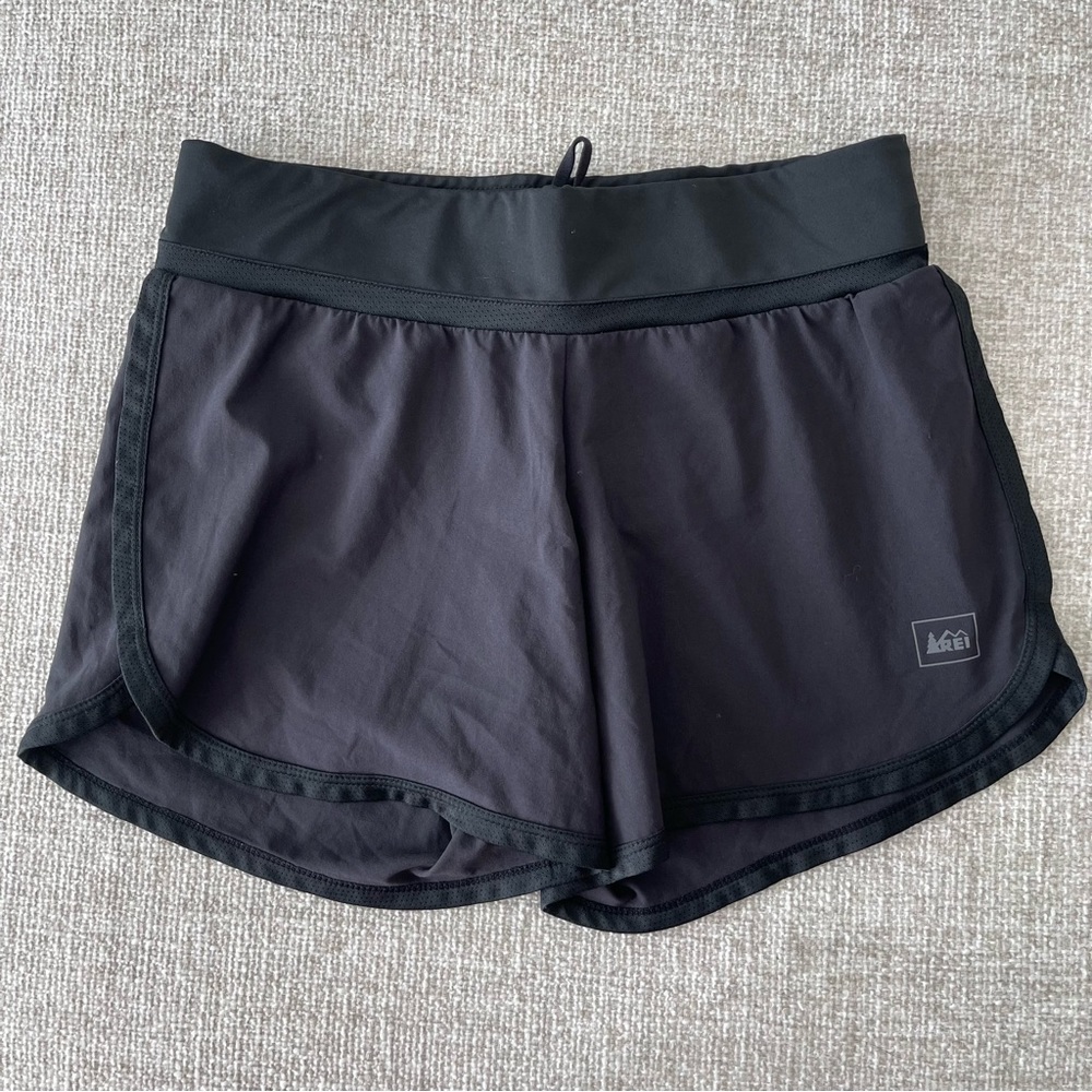 REI Lined Black Shorts